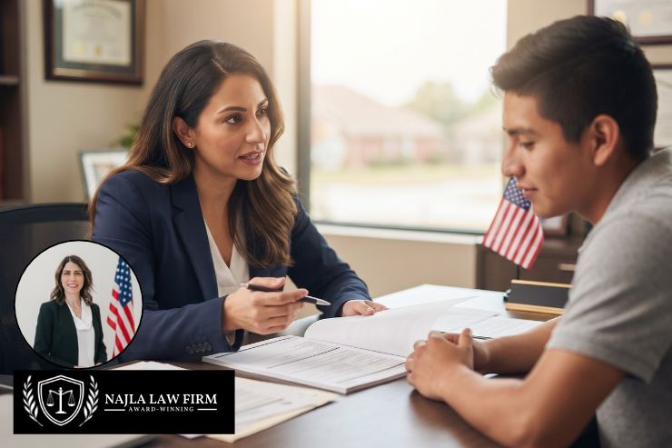 Immigration lawyer explaining how to win asylum in the US to a client